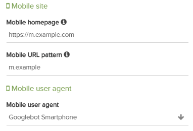 separate mobile user agent