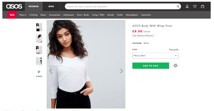 ASOS product page