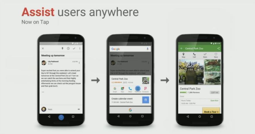 android marshmallow google now cards
