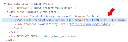 Step 3 - examine the HTML in your target site